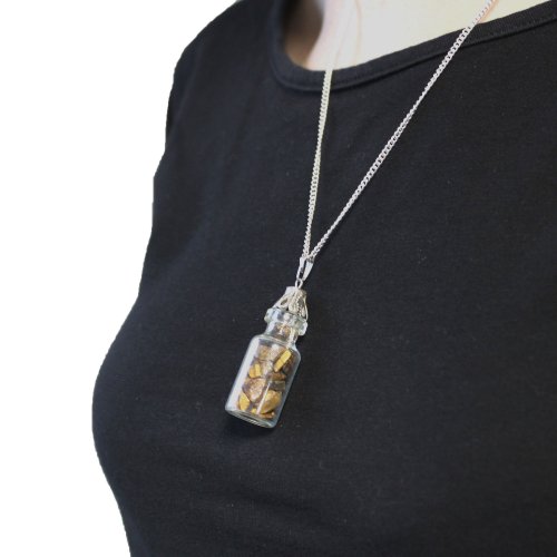 (image for) Bottled Gemstones Necklace - Tiger Eye