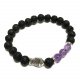 (image for) Lava Stone Bracelet - Fish Amethyst