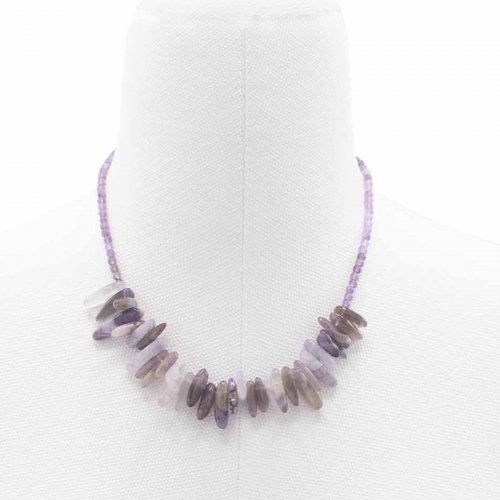(image for) Longstone Gem Necklace - Amethyst