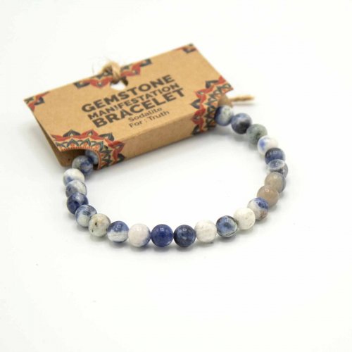 (image for) Gemstone Manifestation Bracelet - Sodalite - Truth