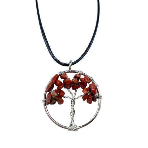 (image for) Tree of Life Pendant - Red Jasper