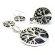 (image for) Tree of Life Silver Earrings 15mm - Abalone